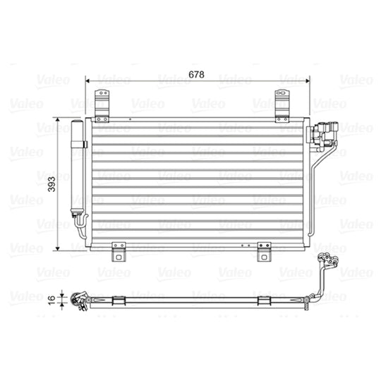 814048 Condenser, air conditioning