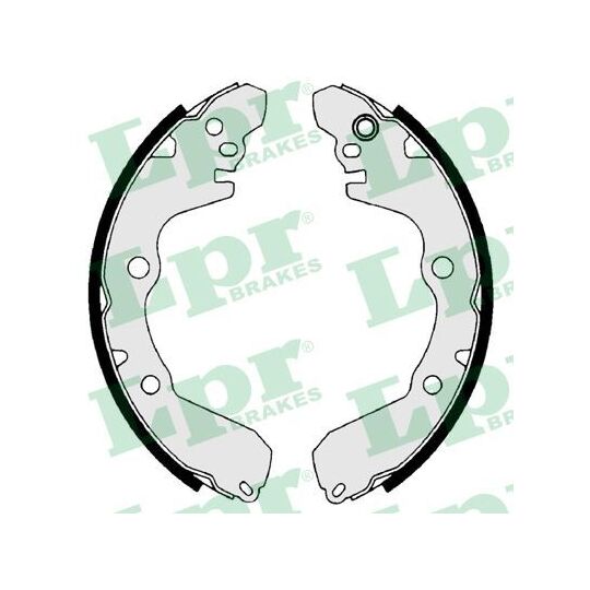 09680 Brake Shoe Set