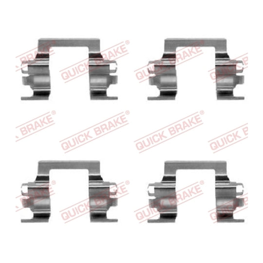 109-1117 Brake pad fitting set