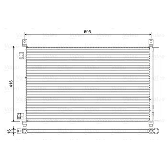 822611 Condenser, air conditioning