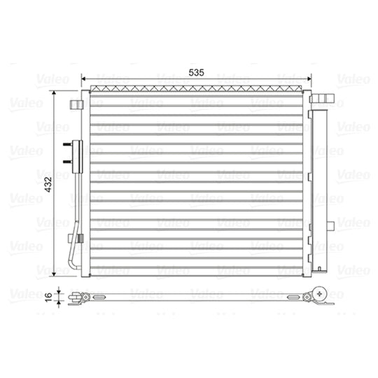 814459 Condenser, air conditioning