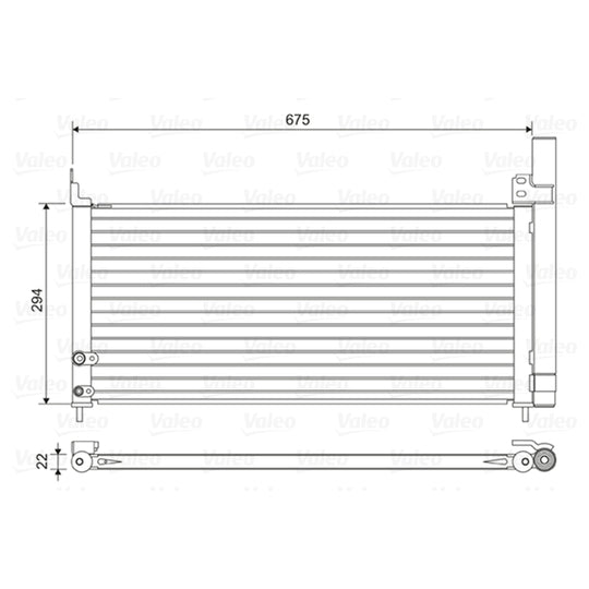 814464 Condenser, air conditioning
