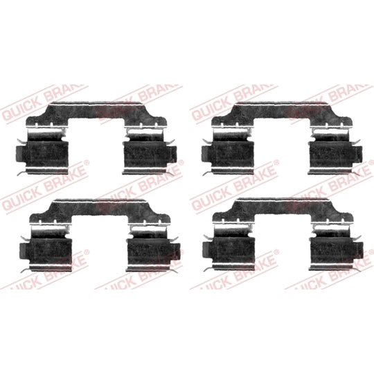 109-1654 Brake pad fitting set