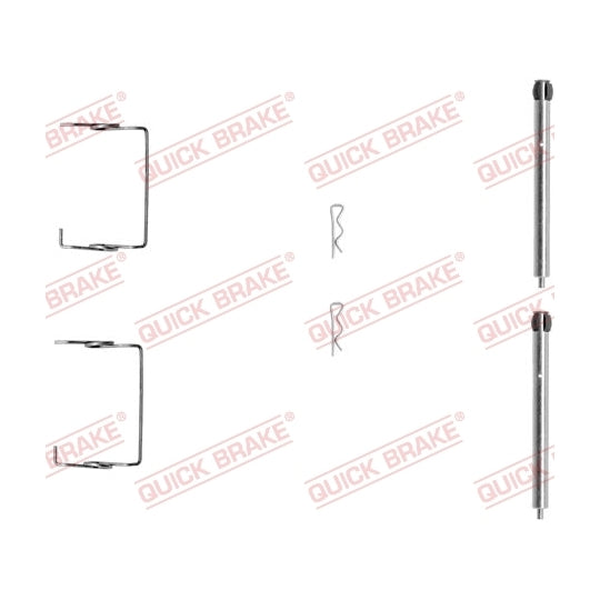 109-1267 Brake pad fitting set