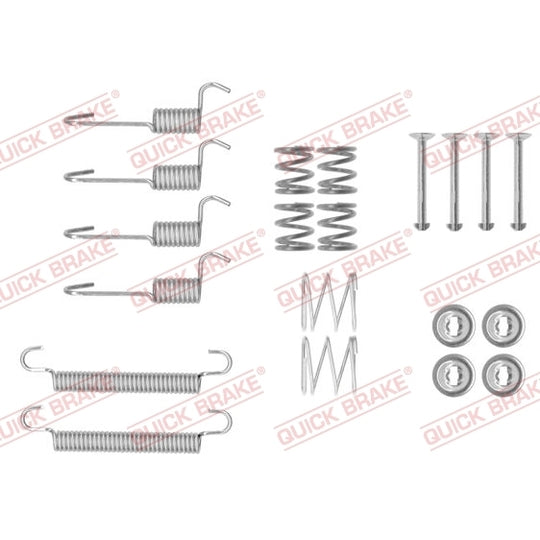 105-0008 Brake shoe fitting set