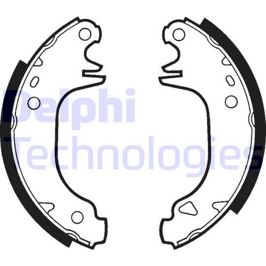LS1293 Brake Shoe Set
