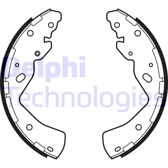 LS2143 Brake Shoe Set