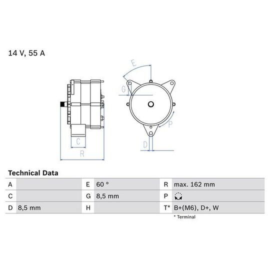 0 986 031 270 Alternator