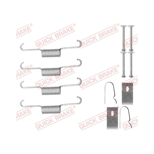 105-0884 Brake shoe fitting set