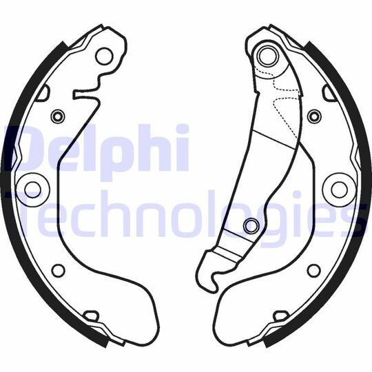 LS2114 Brake Shoe Set