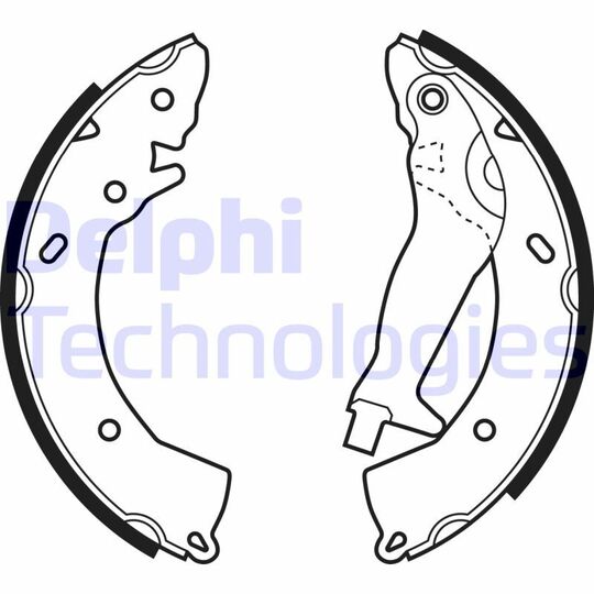 LS1966 Brake Shoe Set