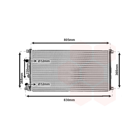 43002322 Radiator, engine cooling