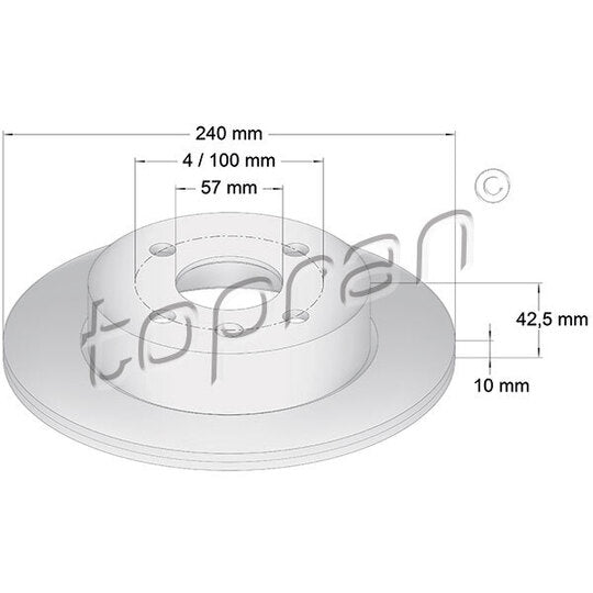 205 525 Brake disk