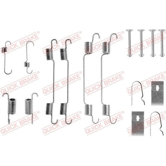 105-0722 Brake shoe fitting set