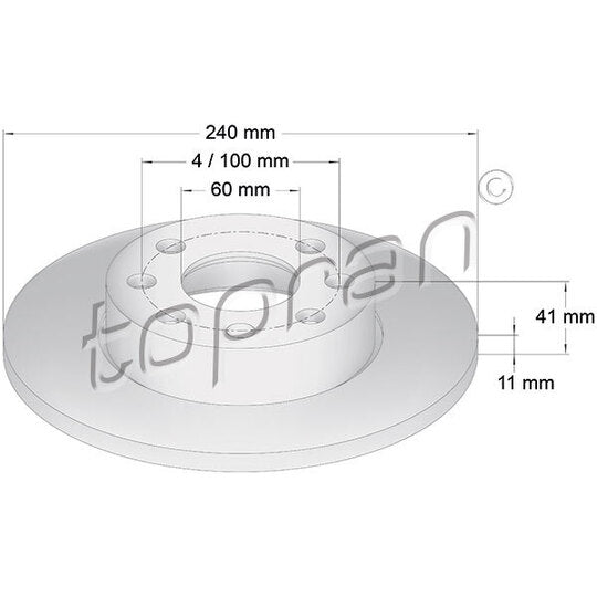 206 122 Brake disk