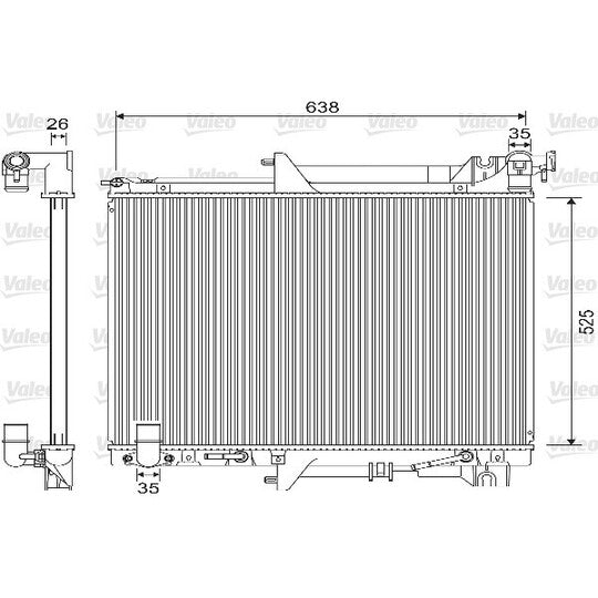 733146 Radiator, engine cooling