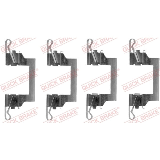 109-1614 Brake pad fitting set