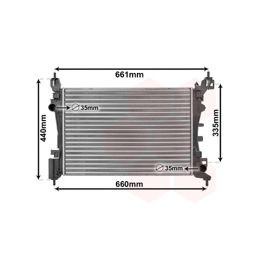 17002318 Radiator, engine cooling