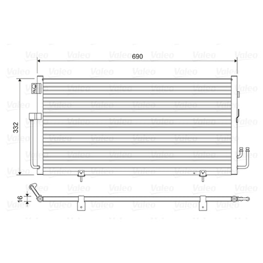 814063 Condenser, air conditioning