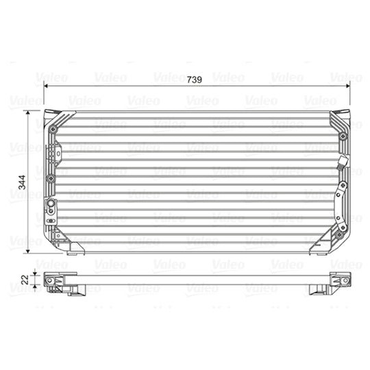 814045 Condenser, air conditioning