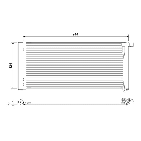 822652 Condenser, air conditioning
