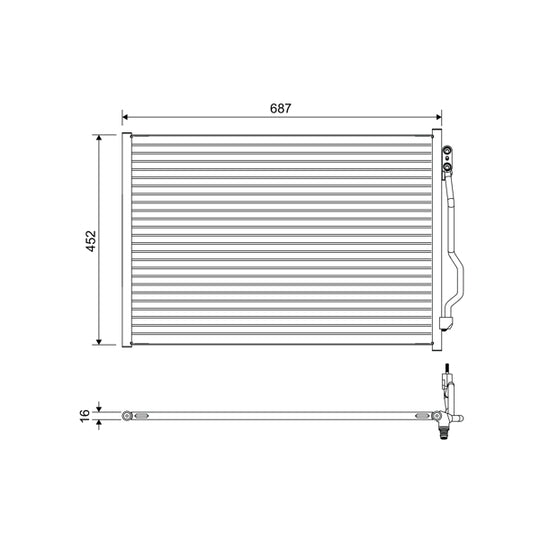 822643 Condenser, air conditioning