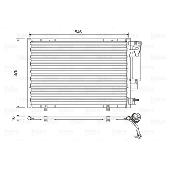 822613 Condenser, air conditioning