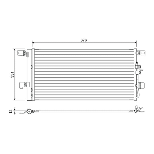 822648 Condenser, air conditioning