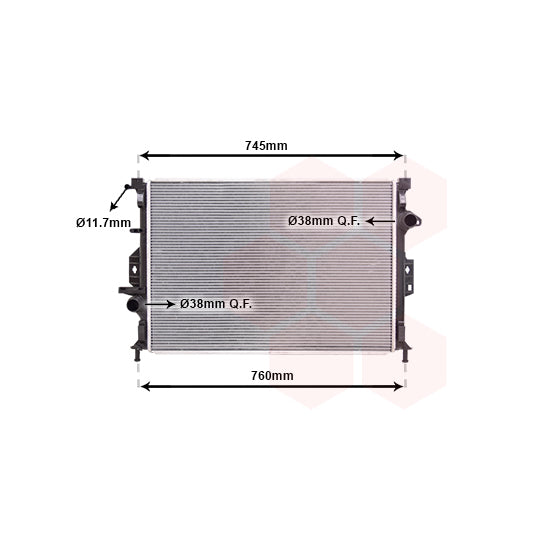 18002424 Radiator, engine cooling