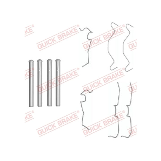 109-1650 Brake pad fitting set