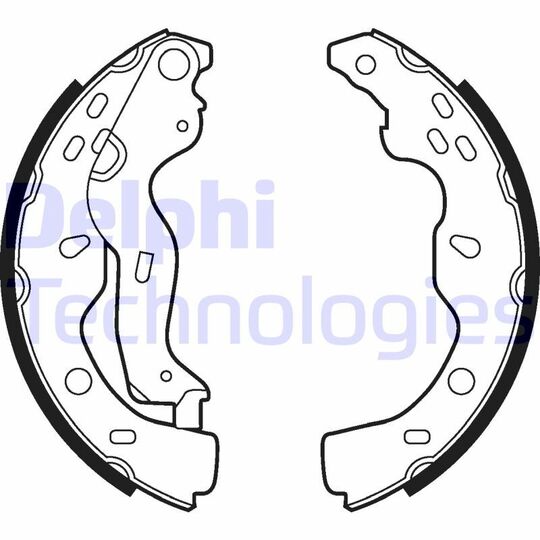 LS2009 Brake Shoe Set