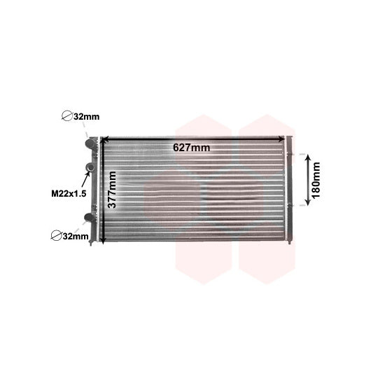 58002027 Radiator, engine cooling