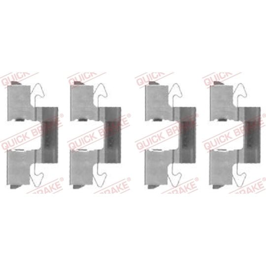 109-1714 Brake pad fitting set