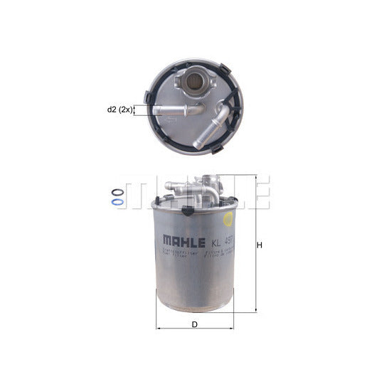 KL 497D Fuel filter