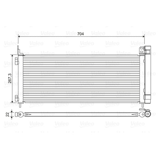 822619 Condenser, air conditioning