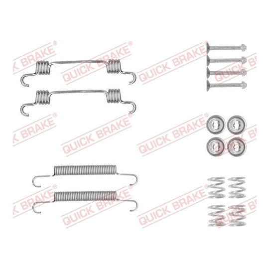 105-0887 Brake shoe fitting set