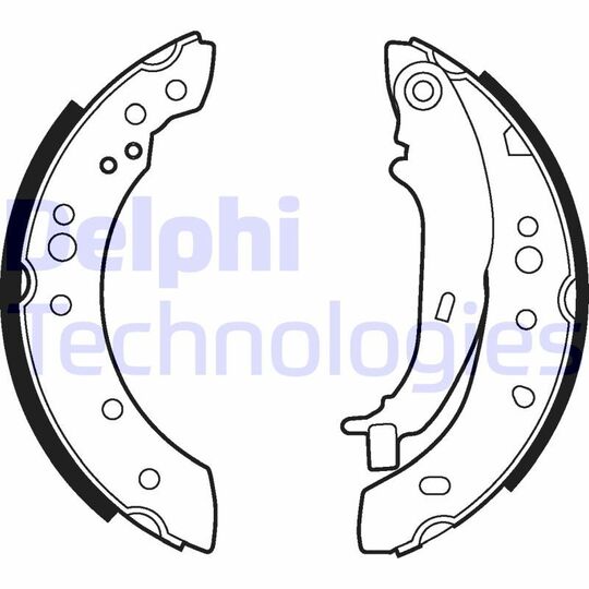LS2013 Brake Shoe Set