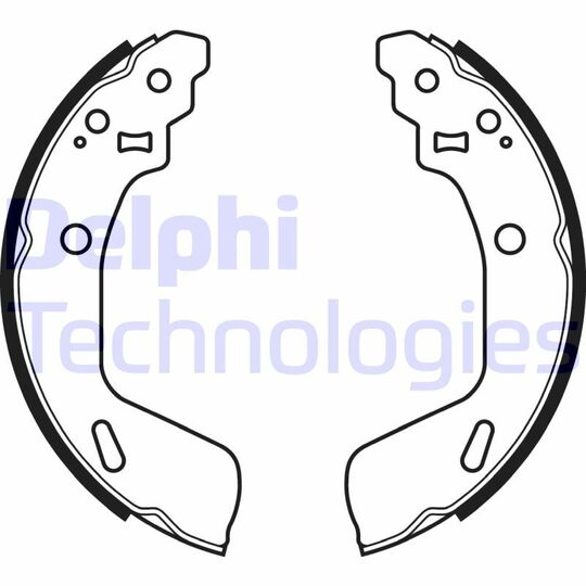 LS2073 Brake Shoe Set