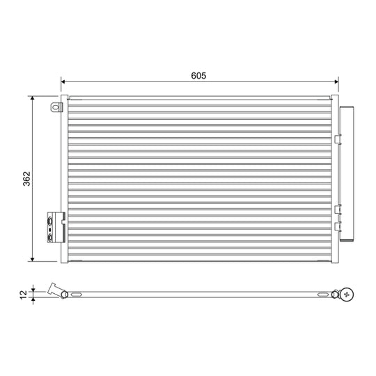 822641 Condenser, air conditioning