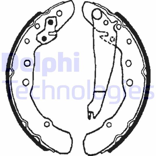 LS1655 Brake Shoe Set