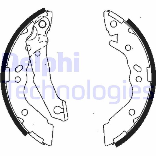 LS1836 Brake Shoe Set