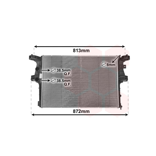 28002126 Radiator, engine cooling