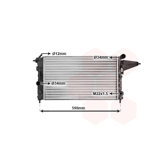 37002161 Radiator, engine cooling