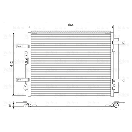 822628 Condenser, air conditioning