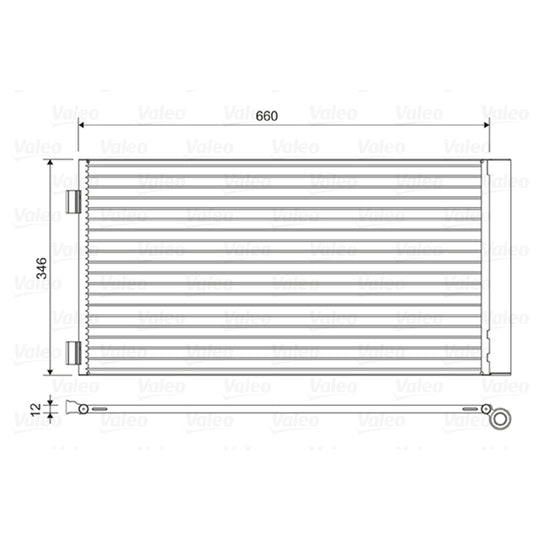 814408 Condenser, air conditioning