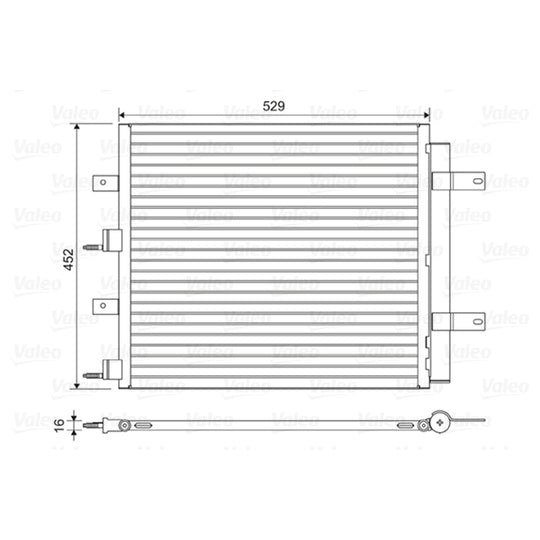 814196 Condenser, air conditioning