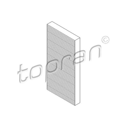 206 246 Filter, interior air