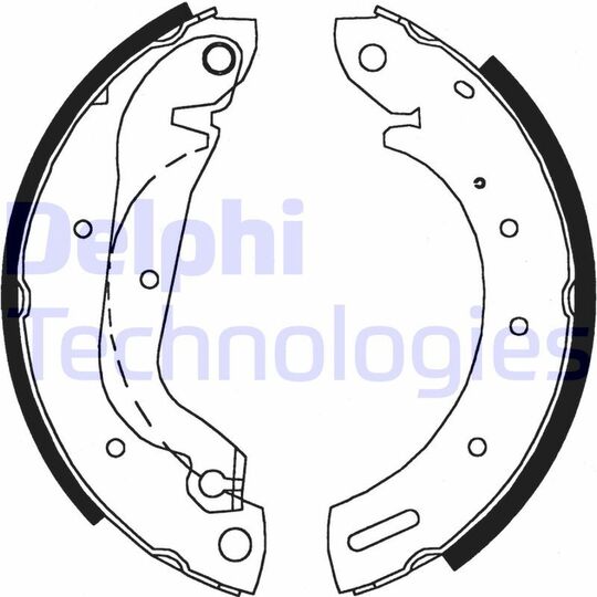 LS1827 Brake Shoe Set