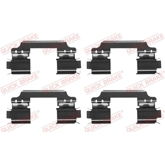 109-1707 Brake pad fitting set