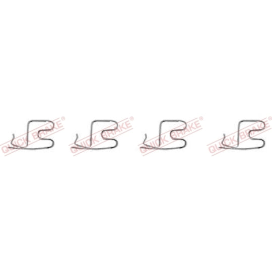 109-1219 Brake pad fitting set